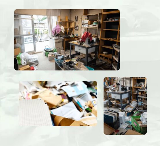 ゴミ屋敷ハンターの片付け・清掃サービスを紹介する画像